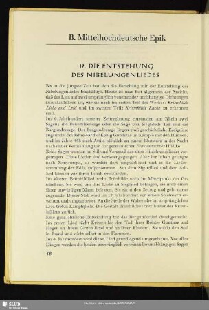 B. Mittelhochdeutsche Epik