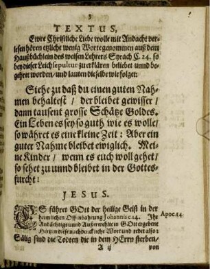 Textus. Syrach C. 24.