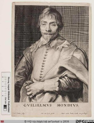 Bildnis Willem Hondius (eig. de Hondt)