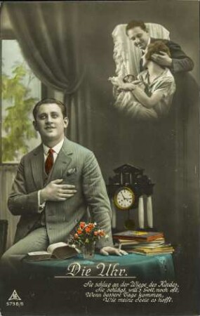 Die Uhr. - Sie schlug an der Wiege [...]