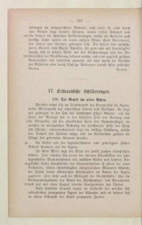 IV. Erkundliche Schilderungen