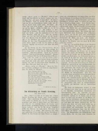 Zur Erinnerung an Amalie Sieveking. Von Pastor Höck.