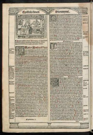 Incipit epistola beati Hieronymi ad Paulinum presbyterum de omnibus divine historie libris que a nonnullis prologus galeatus dicitur.