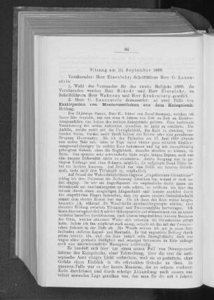 Sitzung am 10. September 1889.