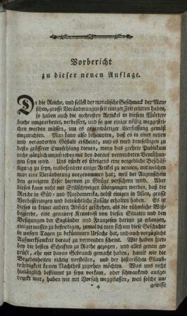 Vorbericht zu dieser neuen Auflage.