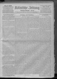 Kölnische Zeitung. 1803-1945