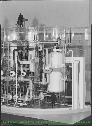 Modell der Kompakten Natriumgekühlten Kernenergieanlage (KNK)