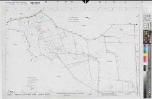 Oelde (Oelde), Flurbereinigung Oelde  Menninghausen, Bl. 3 Zuteilungskarte Oelde Kspl. Flur 3