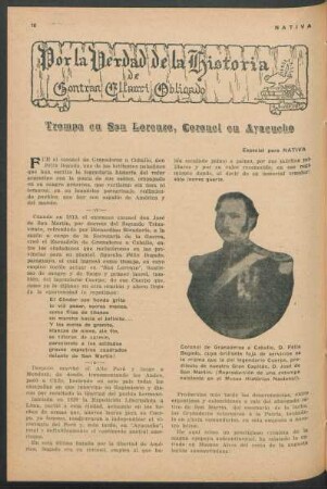 Por la Verdad de la Historia - Trompa en San Lorenzo, Coronel en Ayacucho