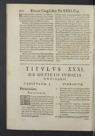 Titulus XXXI.