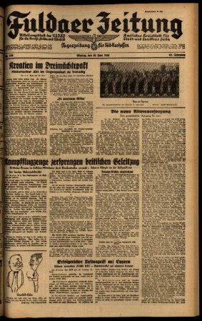 Ausgabe vom Montag, den 16. Juni 1941.