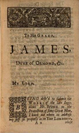 The Works Of Mr. Thomas Brown : Serious and Comical, In Prose and Verse ; In Four Volumes ; With A Key to all his Writings, [1]