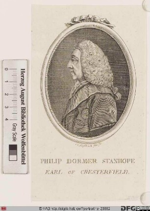 Bildnis Philip Dormer Stanhope, 1726 4. Earl of Chesterfield