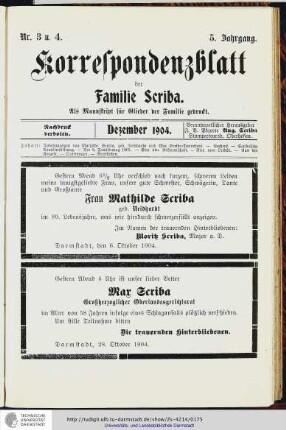 Nr.3 u. 4 - Dezember 1904