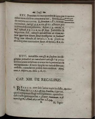 Cap. XIII. De Regalibus