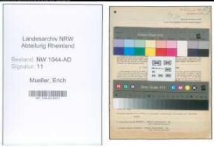 Entnazifizierung Erich Mueller , geb. 25.06.1904 (Gemeinderat)