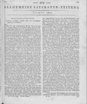 Briefe über die Demagogie. Leipzig: Rein [1825]
