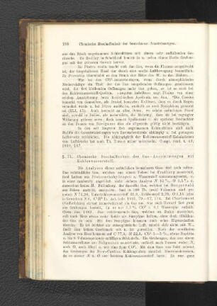 § 71. Chemische Beschaffenheit der Gas- Ausströmungen mit Kohlenwasserstoff.