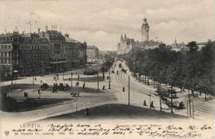 Leipzig: Rossplatz mit neuem Rathaus