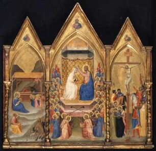 Altartafel in Form eines Triptychons