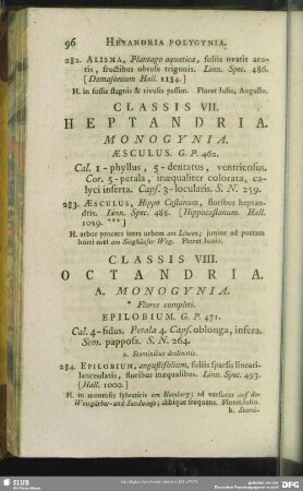 Classis VIII. Octandria