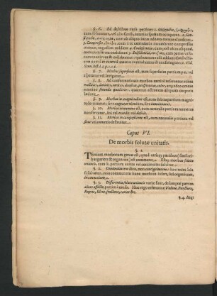 Caput VI. De morbis solutae unitatis.