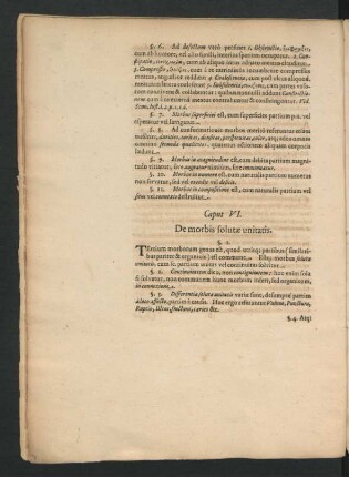 Caput VI. De morbis solutae unitatis.