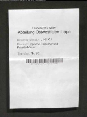 Salbuch der Vogtei Lage von 1533