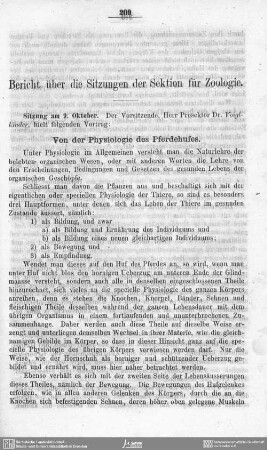 Von der Physiologie des Pferdehufes