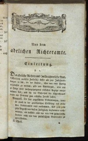 Von dem adelichen Richteramte.