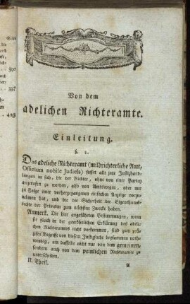 Von dem adelichen Richteramte.