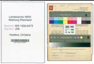 Entnazifizierung Christine Hoelters , geb. 22.03.1920 (Lehrerin)
