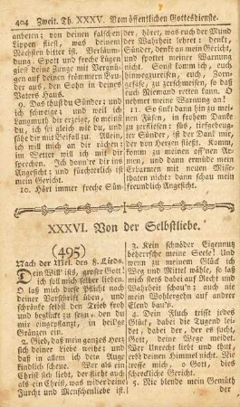 XXXVI. Von der Selbstliebe