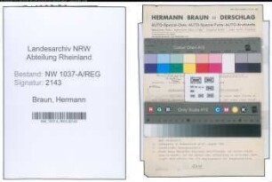 Entnazifizierung Hermann Braun , geb. 00.00.0000 ()