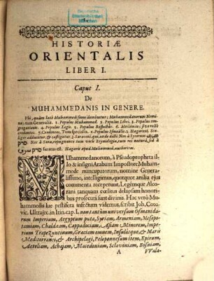 Historia orientalis : ex variis orientalium monumentis collecta
