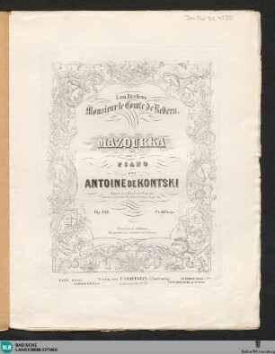 Mazourka pour le piano : op. 132