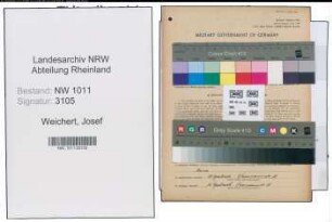 Entnazifizierung Josef Weichert , geb. 29.11.1888 (Malermeister)