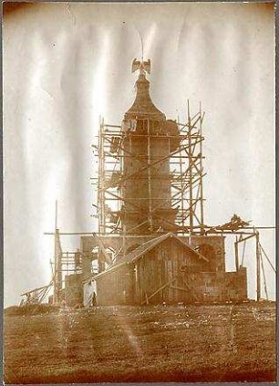 Fischer, Theodor; Berg am Starnberger See - Rottmannshöhe (Bayern); Bismarckturm - Bauarbeiten