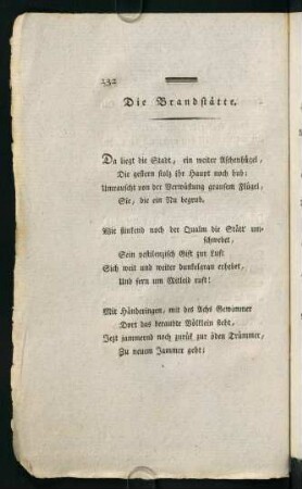 132-136, Die Brandstätte