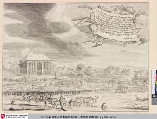 [Das Lusthaus des Johann Kunibert von Wenzelsberg; The summer-house of Cuniberto de Wenzelsberg; Vue de la maison de plaisance de Mr. de Wenzelsberg]