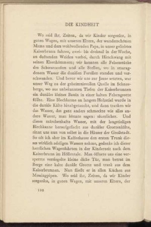 Die Kindheit