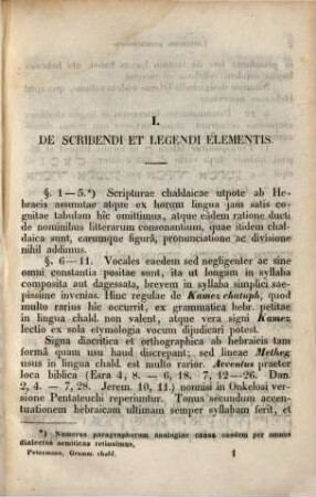 Porta linguarum Orientalium : sive elementa linguarum Syriacae, Chaldaicae, Arabicae, Samaritanae, Aethiopicae, Armeniacae etc., 2. Brevis linguae Chaldaicae Grammatica