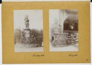 Denkmal, Frankfurt/Oder / Chorgestühl, Neuzelle: Ansichten (aus: Skizzen- und Fotoalbum 12)
