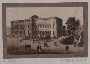 Die Gemäldegalerie Alte Meister (Semperbau) in Dresden von Nordwesten