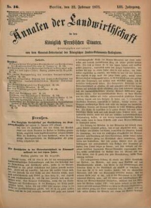 No. 16. Berlin, den 22. Februar 1873. XIII. Jahrgang.