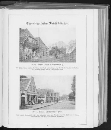 Eigenartige, schöne Kleinstadtstraßen.