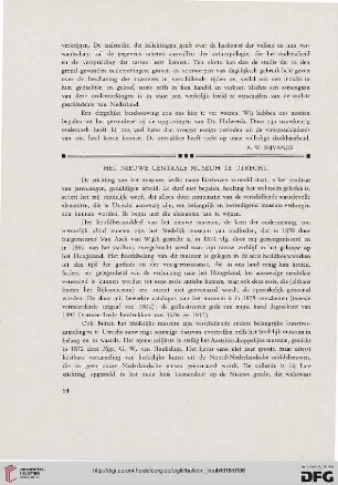 2.Ser. 9.1916: Het nieuwe Centrale Museum te Utrecht