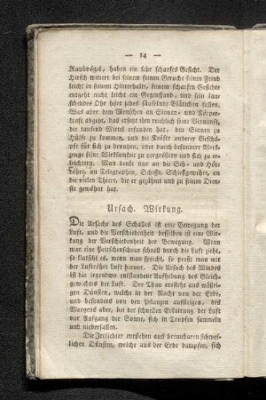 Ursach. Wirkung.