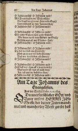 Am Tage Johannis des Evangelisten.