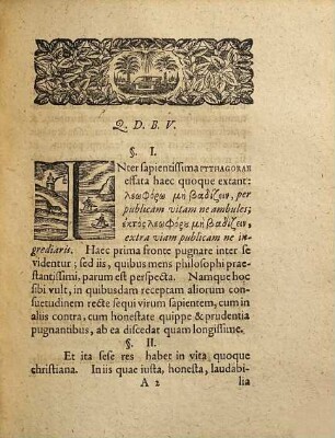 Peri Tēs Akribeias In Vita Christiana Theses Practicae